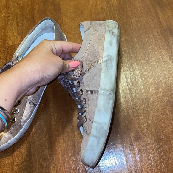 Sam Edelman Baylee Sneakers Pink Shimmer - Picture 8 of 10